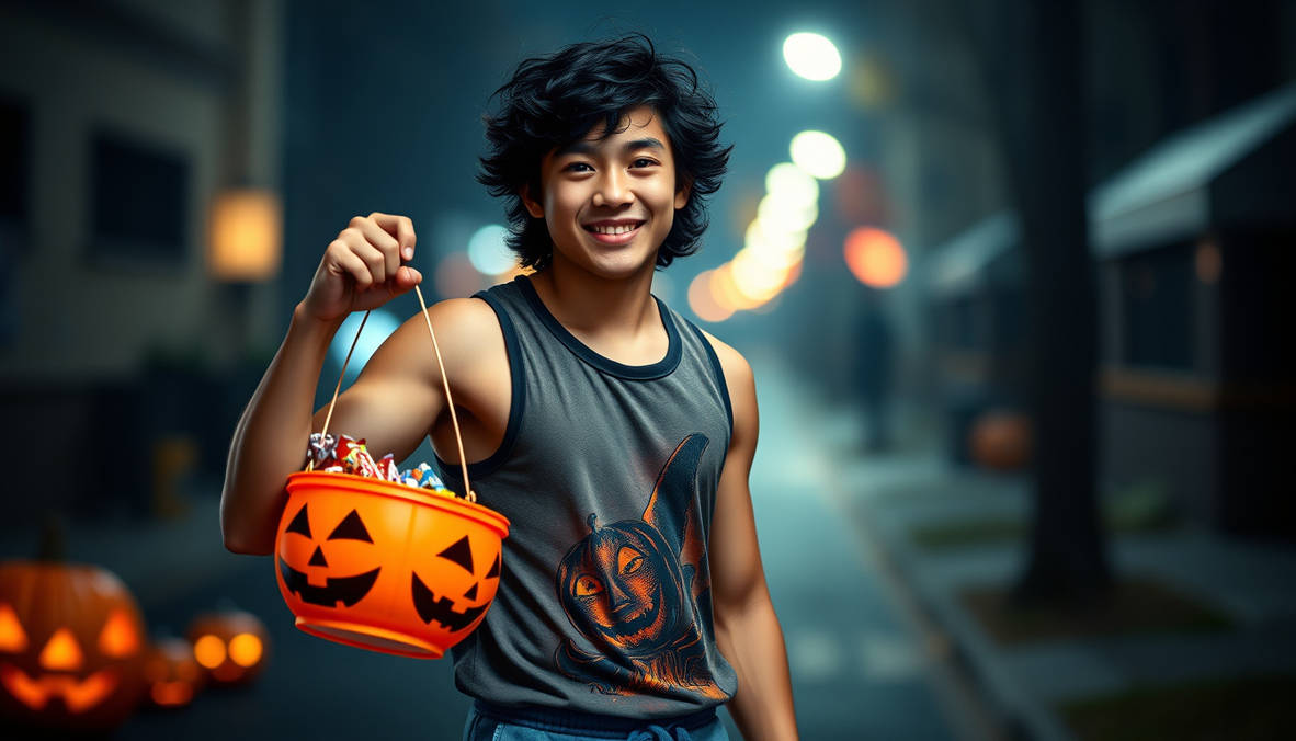 Script Boy Deviantart 261003 DU Muscle Trick-Or-Treater 048 by scriptboy on DeviantArt