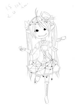 Lady of Space - WIP Lineart