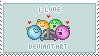 I Love deviantART Stamp by ViciousCherry