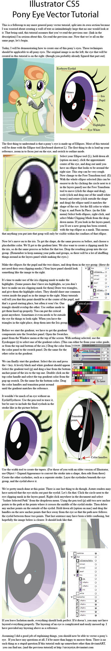 Illustrator Pony Eye Vector Tutorial by SirCxyrtyx on DeviantArt