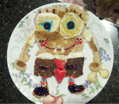 Comida cuqui fail: El tópic de los horrores fotogénicos culinarios - Página 5 Spongebob_pancakes_by_boo_lynn_d5a6b70-fullview.jpg?token=eyJ0eXAiOiJKV1QiLCJhbGciOiJIUzI1NiJ9.eyJzdWIiOiJ1cm46YXBwOjdlMGQxODg5ODIyNjQzNzNhNWYwZDQxNWVhMGQyNmUwIiwiaXNzIjoidXJuOmFwcDo3ZTBkMTg4OTgyMjY0MzczYTVmMGQ0MTVlYTBkMjZlMCIsIm9iaiI6W1t7ImhlaWdodCI6Ijw9MzUxIiwicGF0aCI6IlwvZlwvNWU1ZjIwY2EtNThhNy00MzMyLThmZWQtYzMwNGFjNjE4NmQ3XC9kNWE2YjcwLWY4ZmQ3YWZiLWY4ZDQtNGQ2NC05N2U5LTI3MTgwOWI3NGY4NC5qcGciLCJ3aWR0aCI6Ijw9NDAwIn1dXSwiYXVkIjpbInVybjpzZXJ2aWNlOmltYWdlLm9wZXJhdGlvbnMiXX0