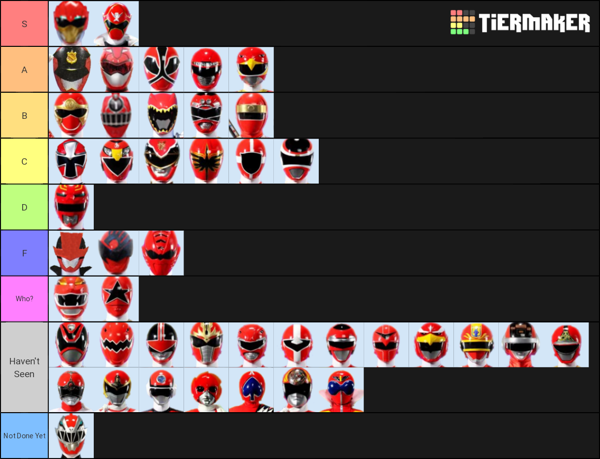 Super Sentai Red Rangers by MaxStarScream3000 on DeviantArt