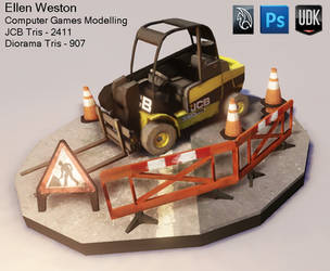 Construction Vehicle with Diorama