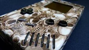 Gameboy Classic DMG White Skull Case Mod