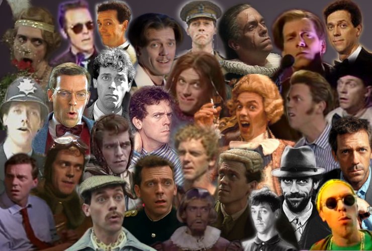 The Many faces of Hugh Laurie