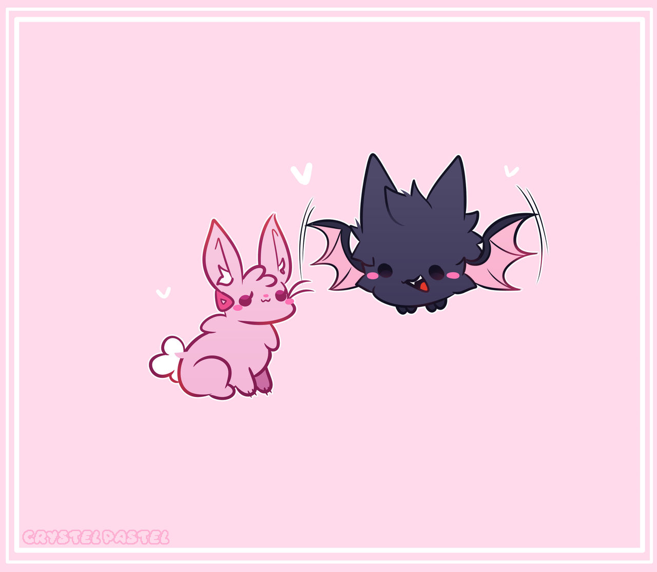Bunny And Bat by Cryslly on DeviantArt