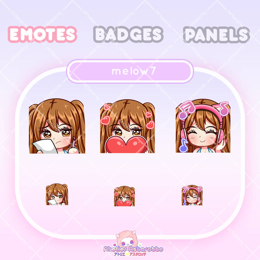Custom Emote Artist | Custom Twitch Graphics by AtelierAstarotte on ...
