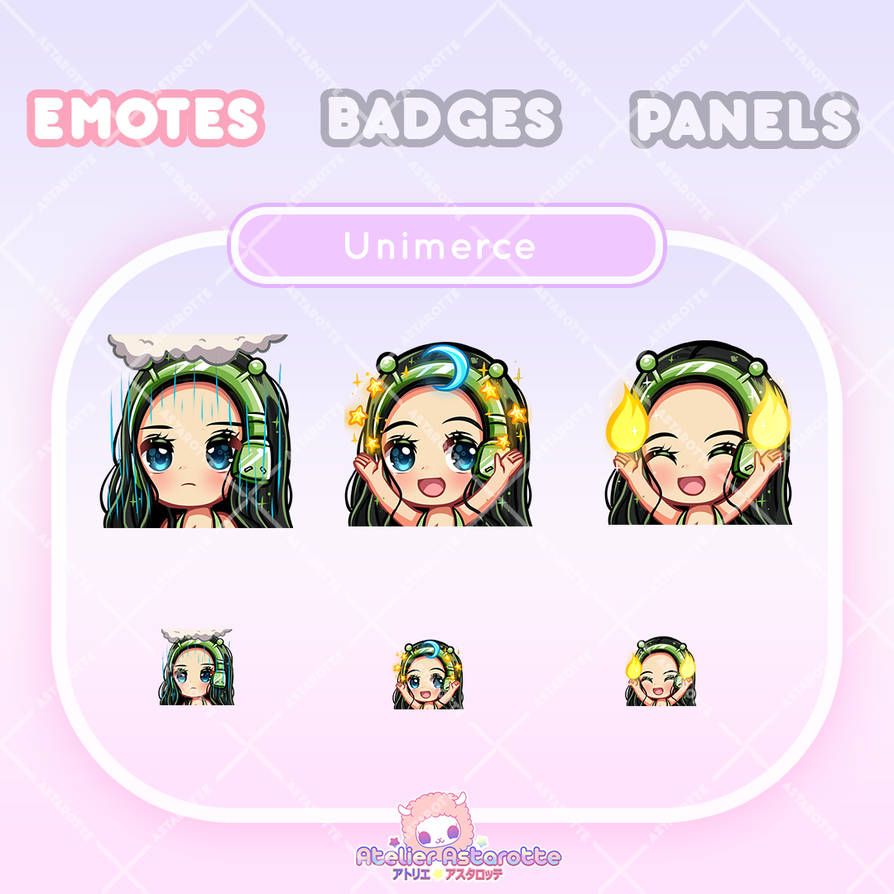Custom Emote Artist | Custom Twitch Graphics by AtelierAstarotte on ...