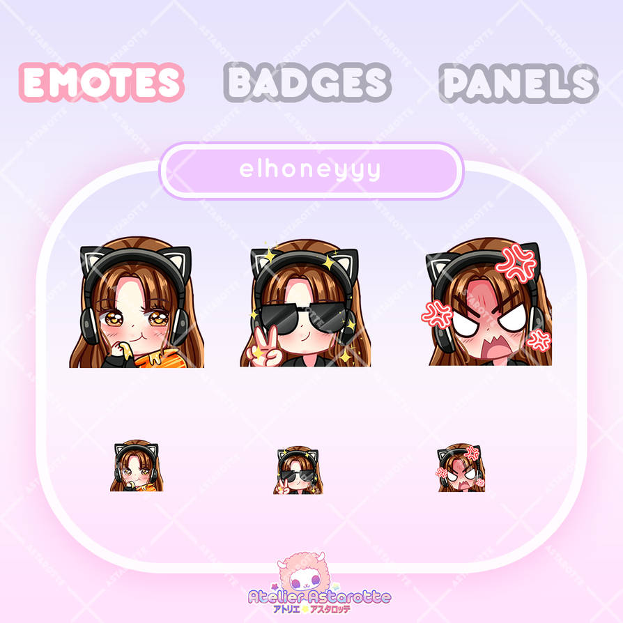 Custom Emote Artist | Custom Twitch Graphics by AtelierAstarotte on ...