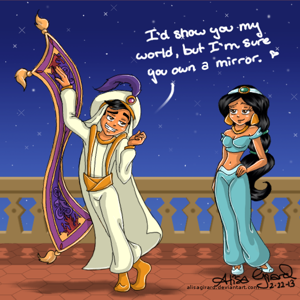 Disney: Aladdin pick up line