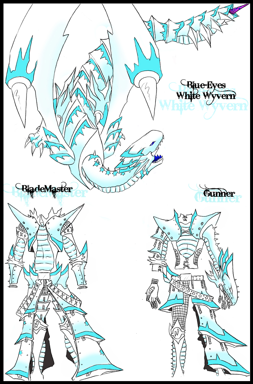 -Blue Eyes Armor-  MonstrHuntr FanArt -KutkuMegsan