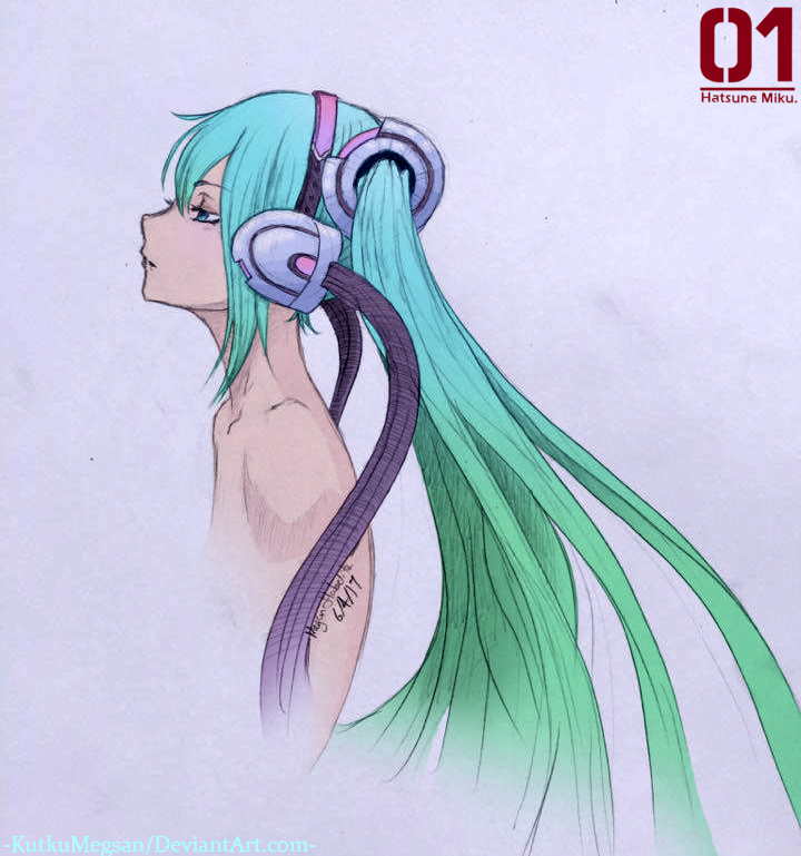 Hatsune Miku Sketch  -KutkuMegsan-