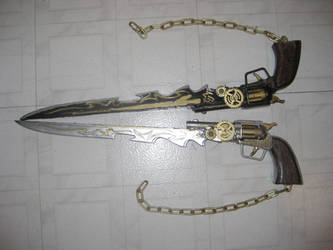 Steampunk Gunblades by darzeth