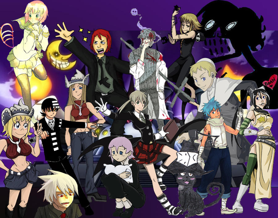 Hello! I am a newbie to this sub and a devoted Soul Eater fan! I make  glitter collage edits of multiple different anime characters. Here's one I  made of Kid! ✨️🖤🤍 