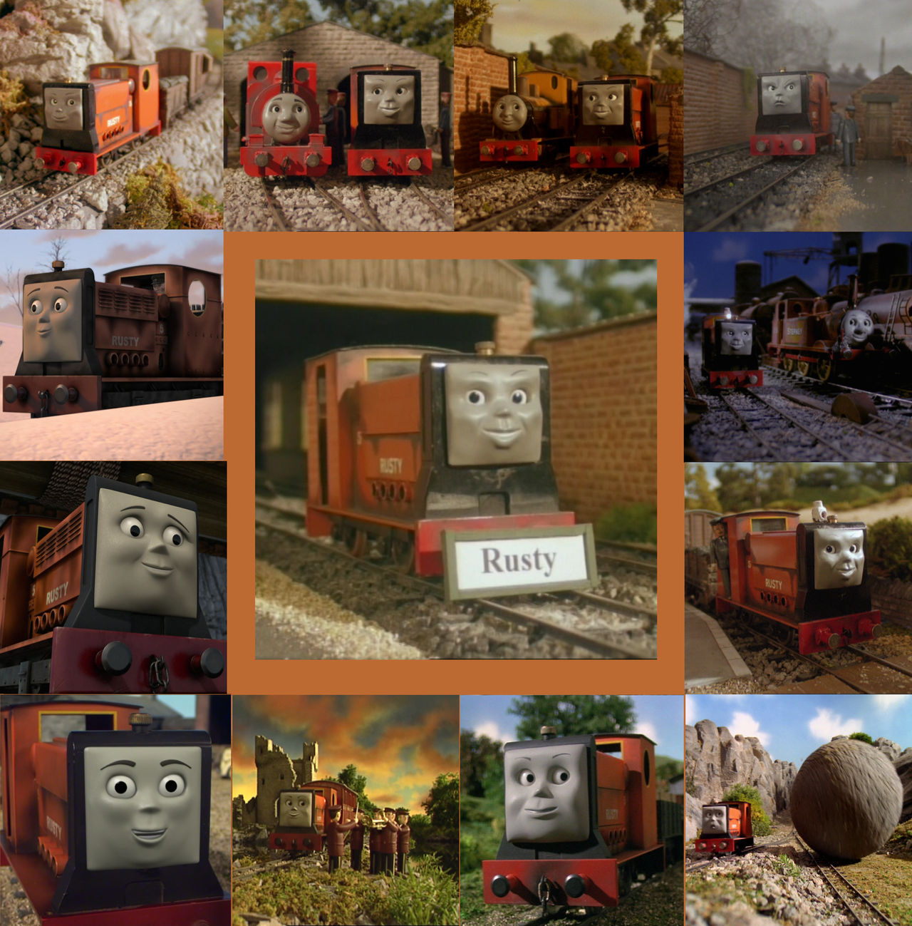 Rusty The Little Diesel Collage by RanksandStuff on DeviantArt