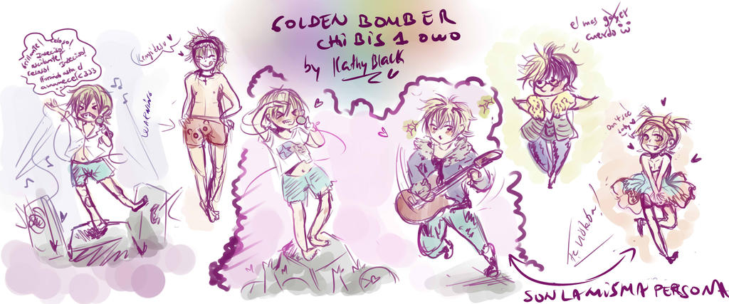 Chibis golden bomber by kathy-black