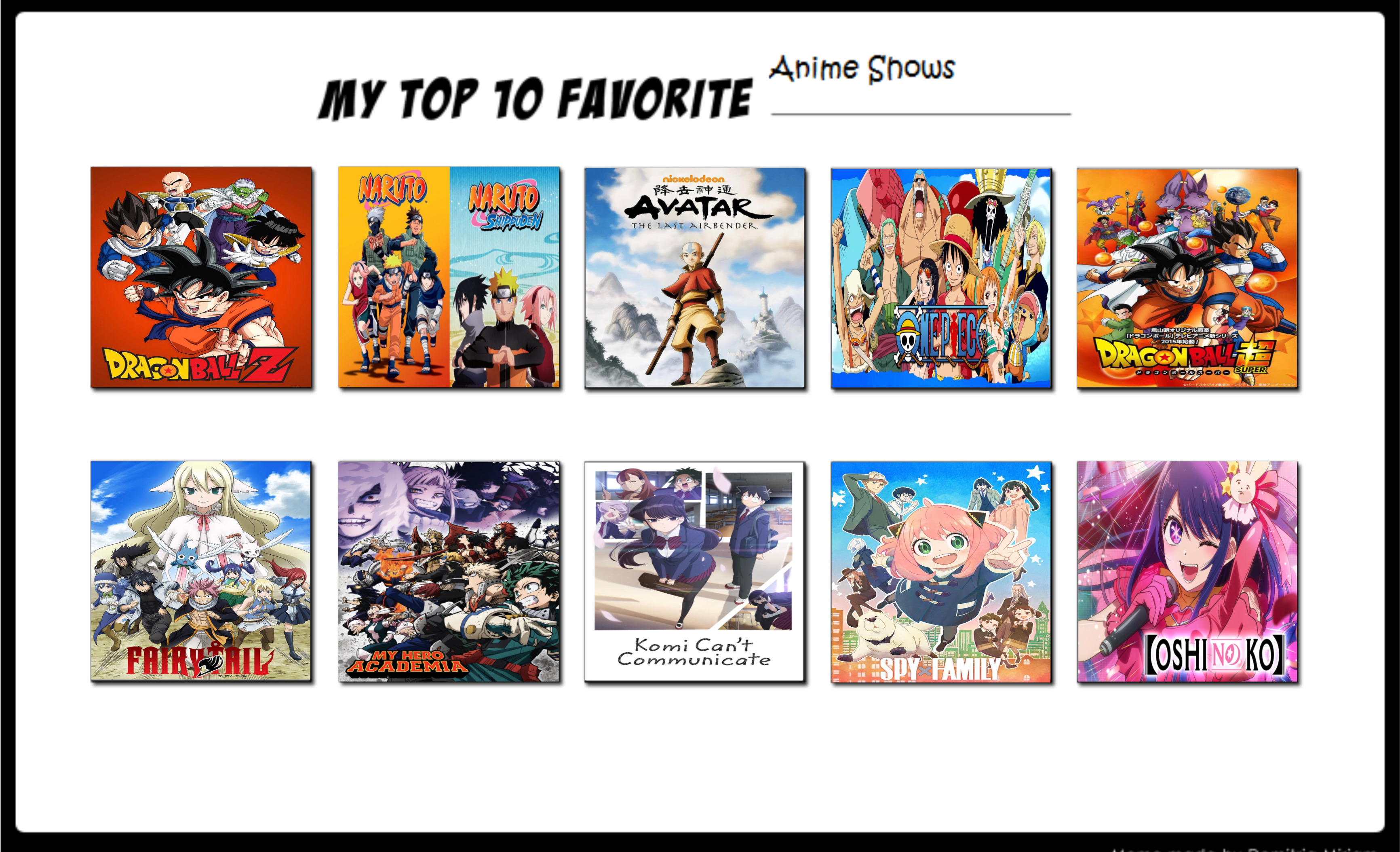 What's your top 10 favorite anime? : r/anime