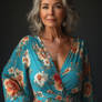 Older woman in floral dress big boobs lady babe mo