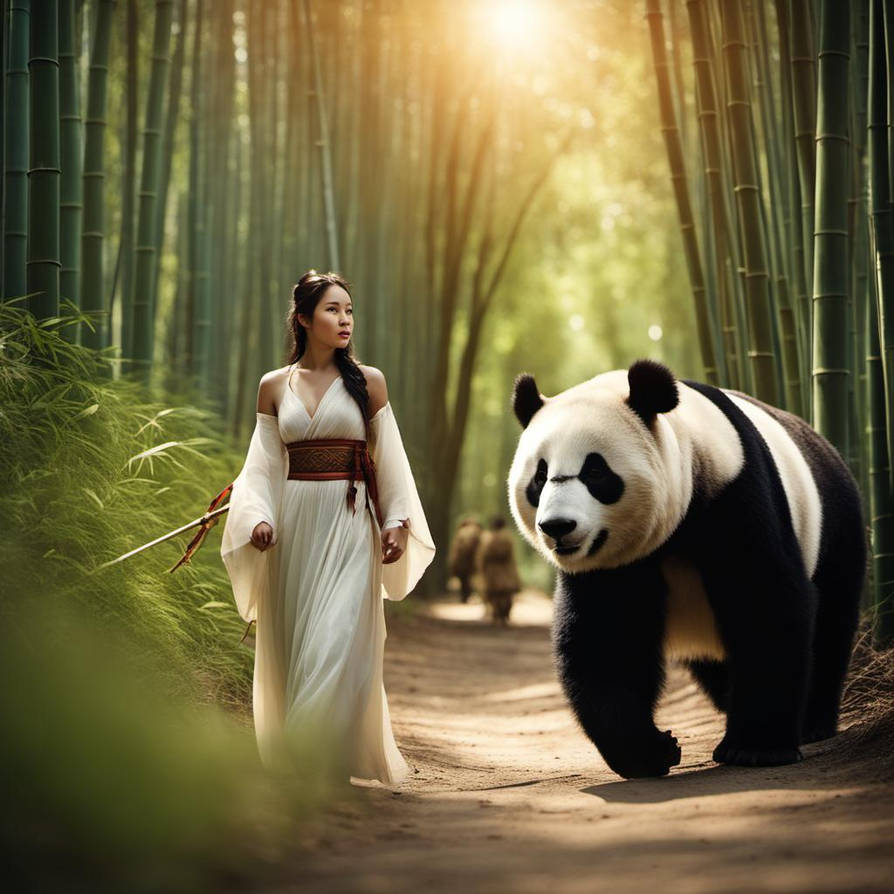 Princess with Panda by jay777555 on DeviantArt