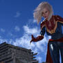 Giantess Captain Marvel Saving the Day