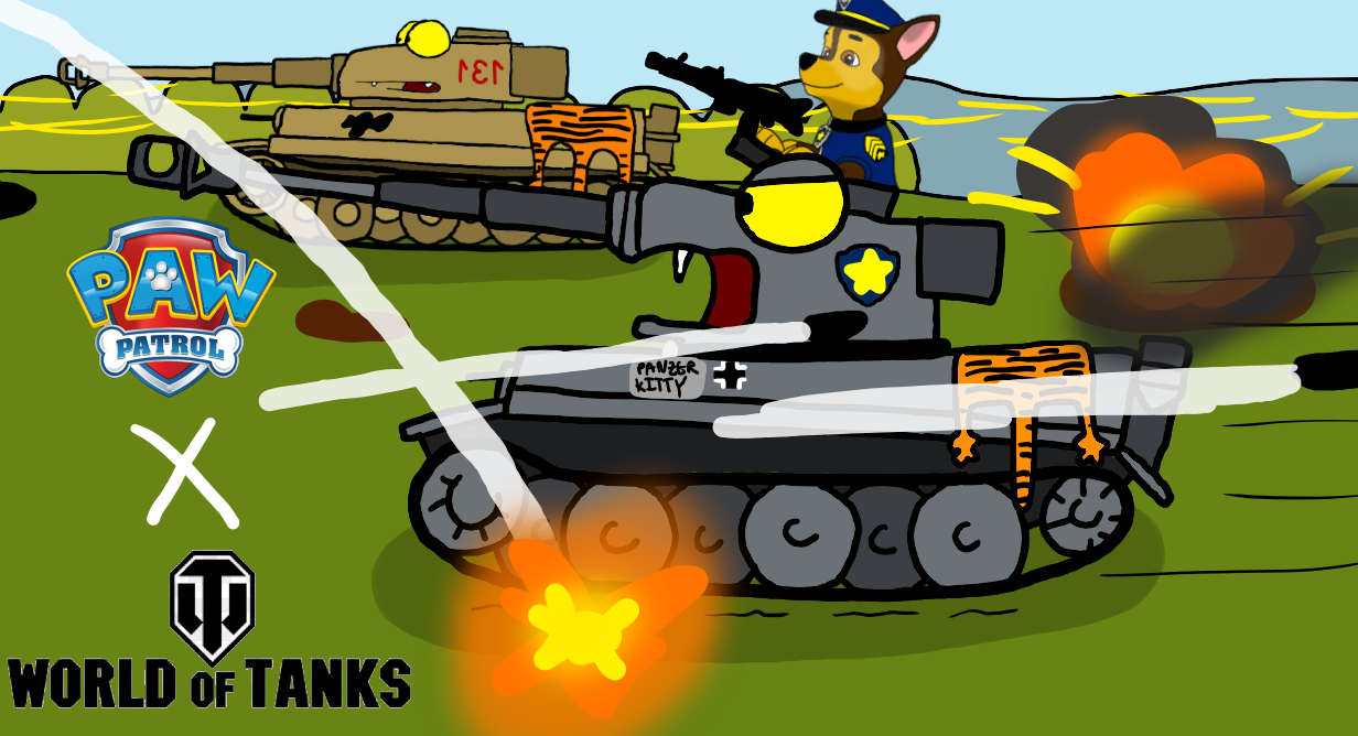 Chase In Tank Battle by ChasePawPatrolPup on DeviantArt Chase In Tank Battle by ChasePawPatrolPup on DeviantArt
