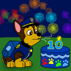 Paw Patrol Happy 10 Anniversary