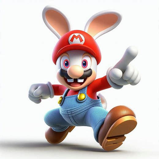 Mario Rabbid Normal Rabbid Mario | Smash Bros. by Kluzkk on DeviantArt