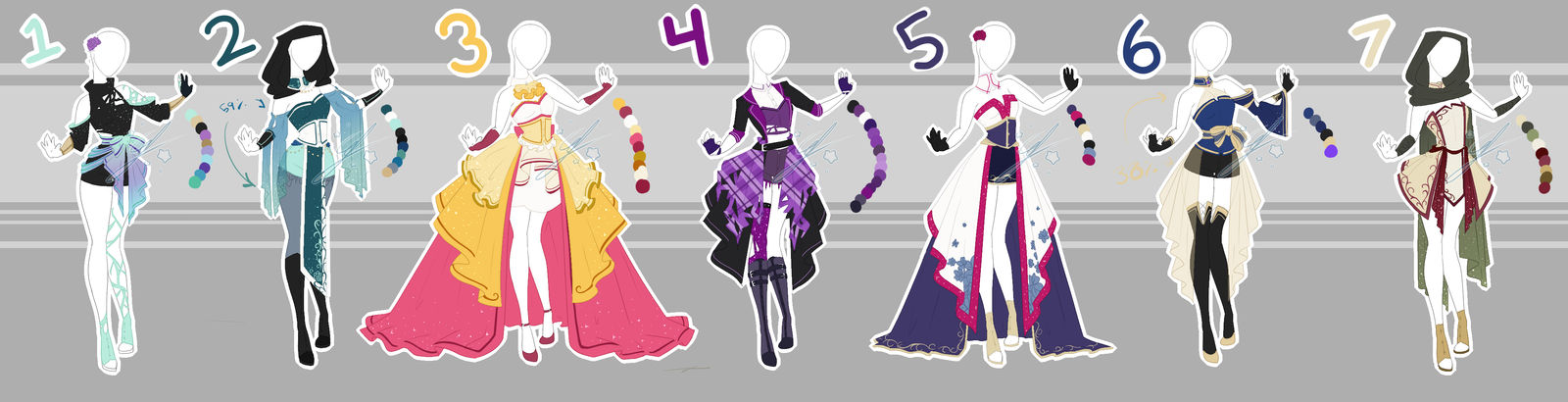 .::Adoptable Collection 21 (CLOSED)::. by Scarlett-Knight