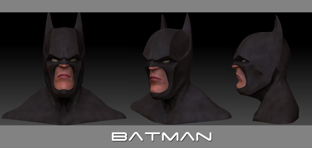 Batman Rises Bust Batman Bust by snakes23 on DeviantArt