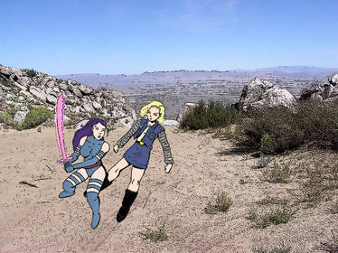 Psylocke vs Android 18 colored