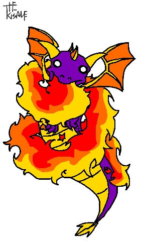 Spyro - flame wheel by TheKisame on DeviantArt