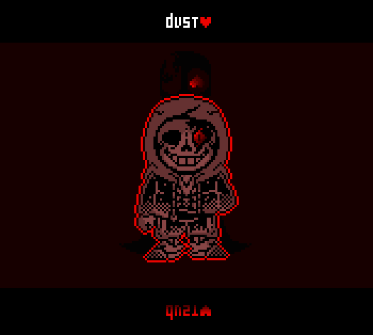 DustTale sans (hard mode) Pixel art : r/Undertale