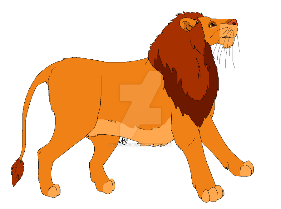 Semi realistic Simba by GryphonsArt on DeviantArt