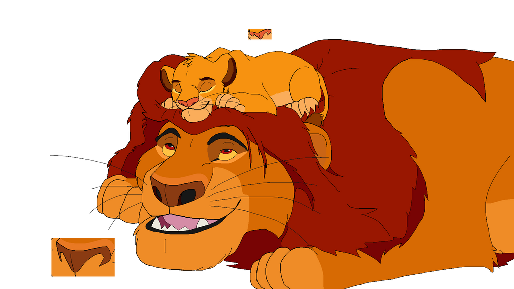 Simba 3 Base Mufasa and Simba 3 'Friends forever' by GryphonsArt on DeviantArt