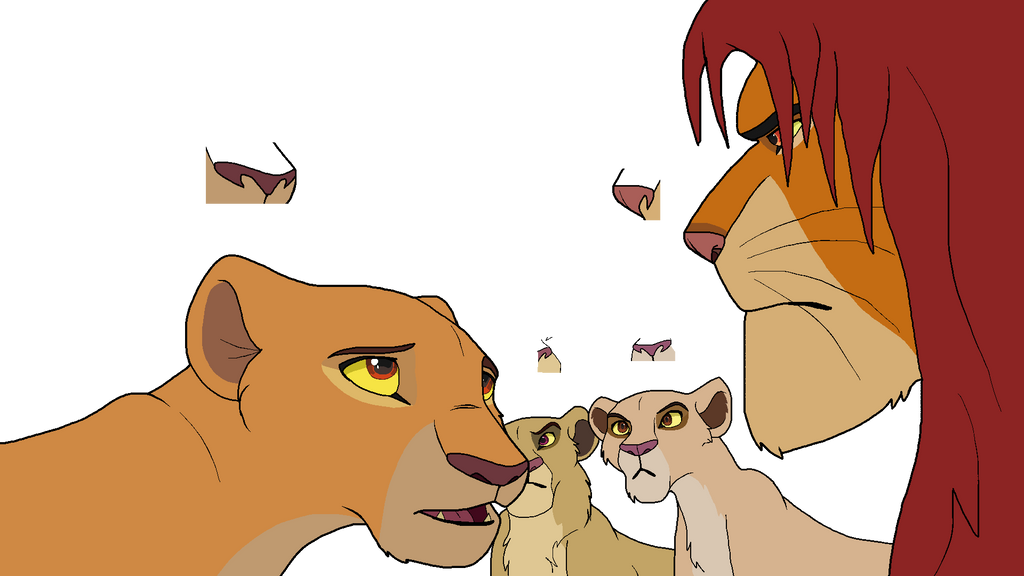 Base Kiara and Simba 12 'With the Lionesses' by GryphonsArt on DeviantArt