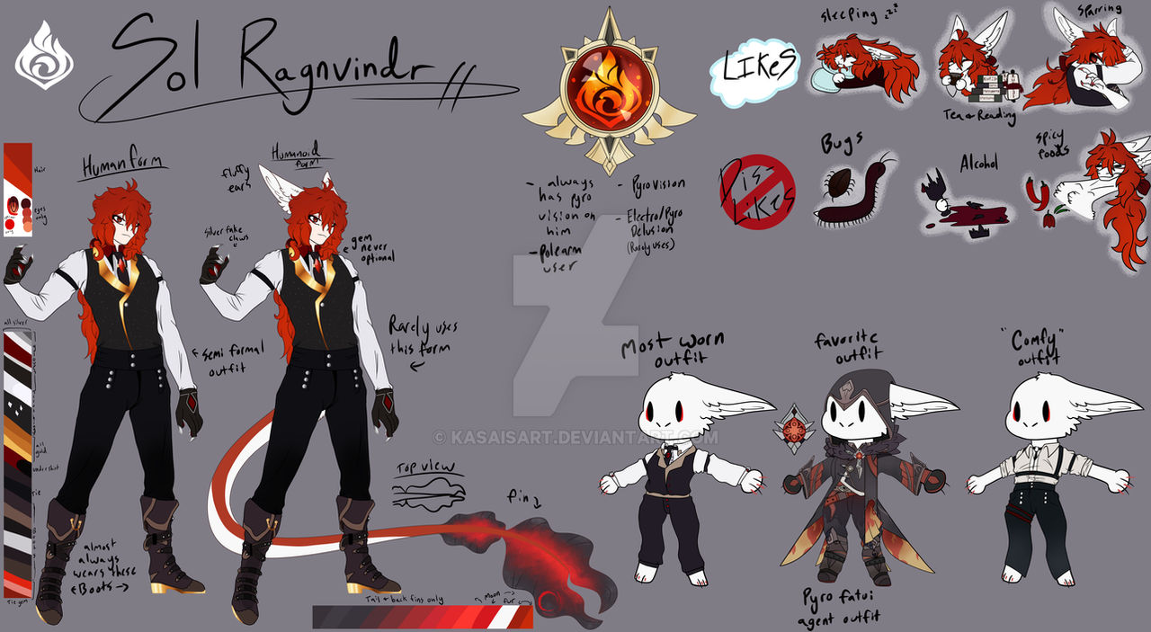 Sol Ref Sheet by KasaisArt on DeviantArt
