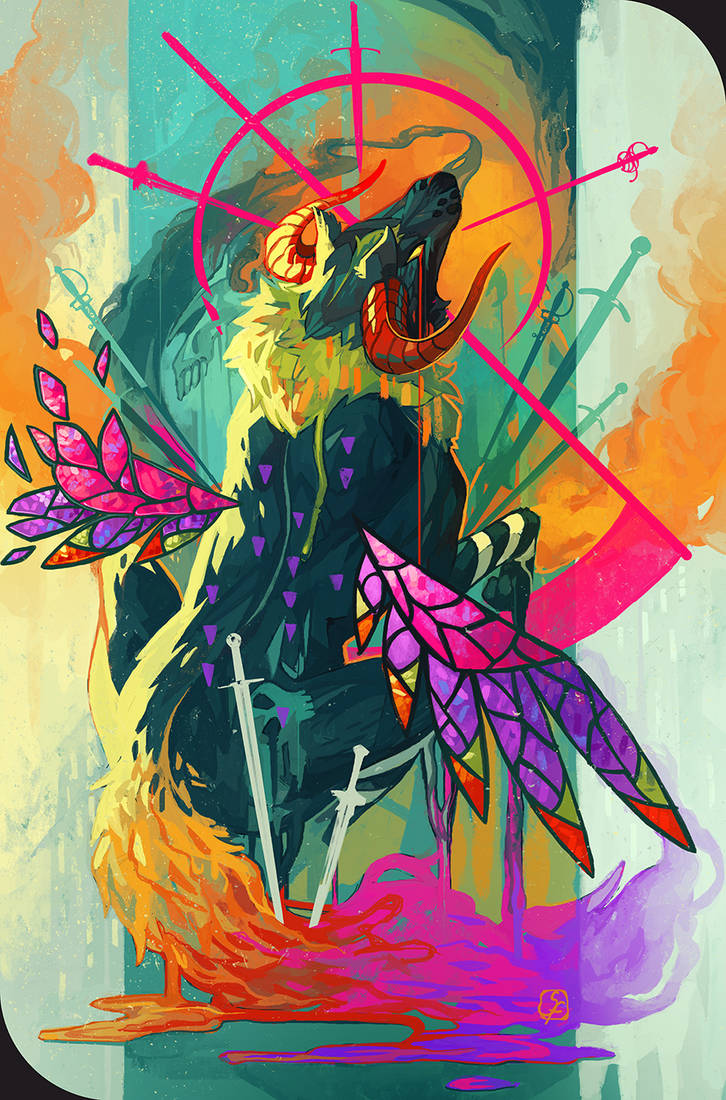 .:Ten of Swords:. by not-unicorn .:Ten of Swords:. by not-unicorn
