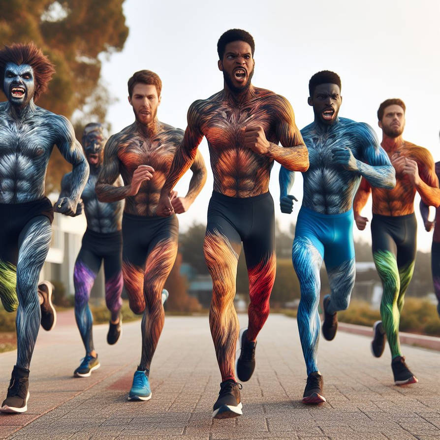 Werewolf Workout Routine Running Routine Werewolf Runners by morphor3 on DeviantArt