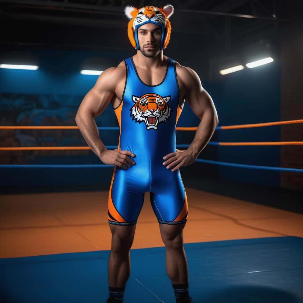 Tiger top wrestling singlet