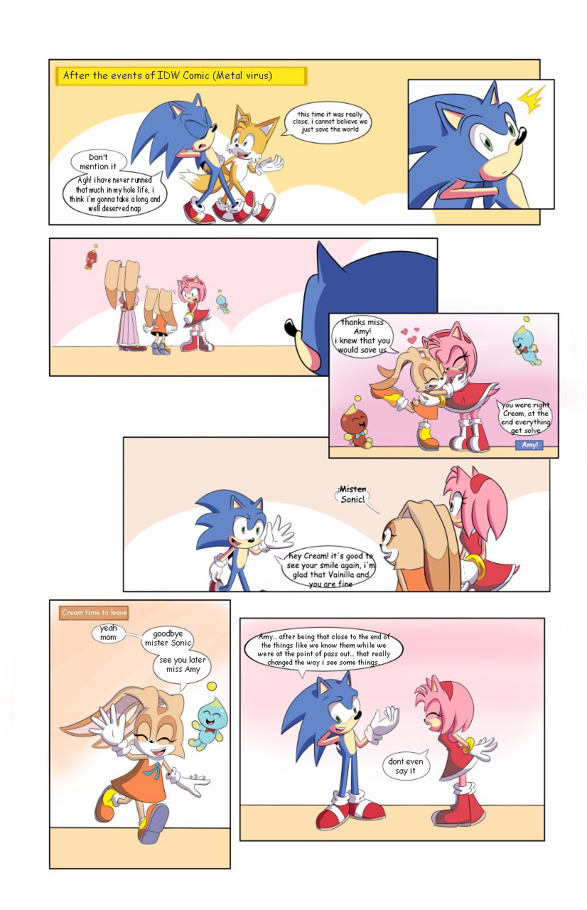 X 上的Charuzu2712：「IDW Sonamy comic page #SonAmy