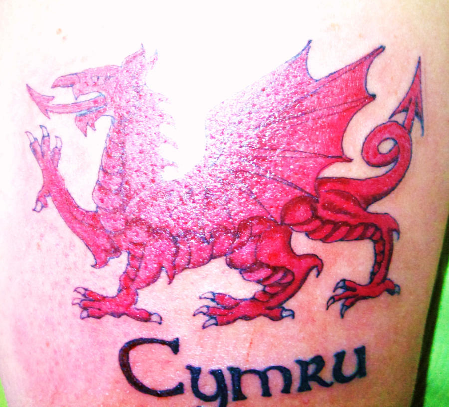Welsh dragon tattoo by dug490 on DeviantArt
