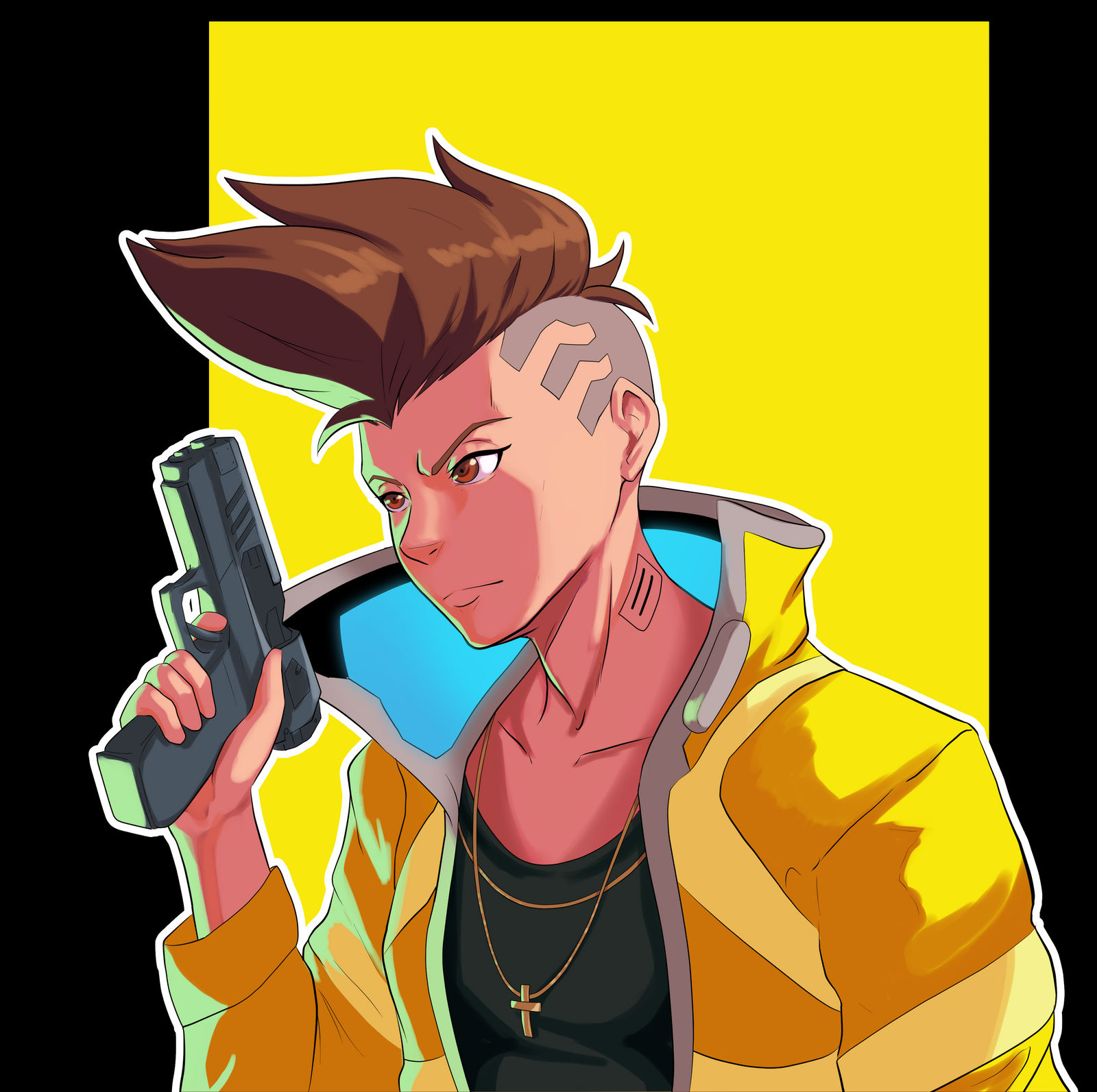 David cyberpunk:edgerunners by horizonah on DeviantArt