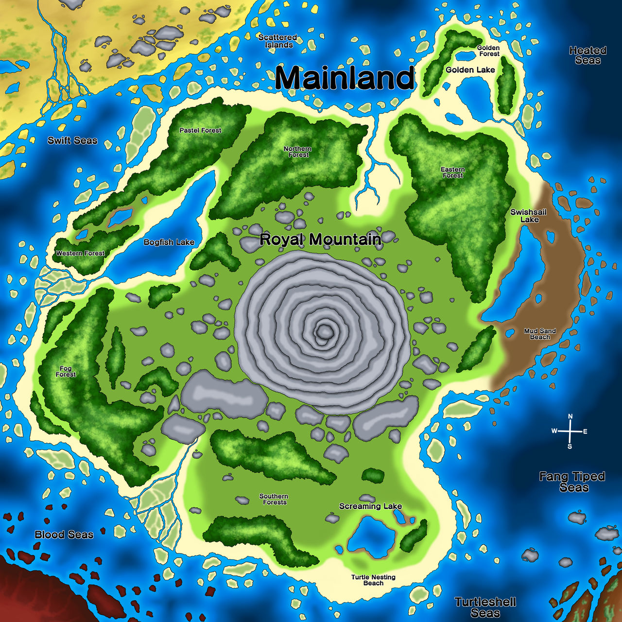 Prime Innerlands Map Mainland (close up) by ImagentiveDragon on DeviantArt
