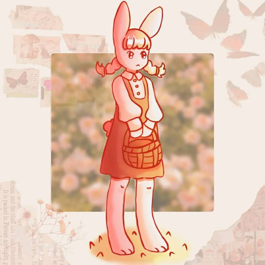 Fairycore/cottagecore bunny by sillydumdummy on DeviantArt