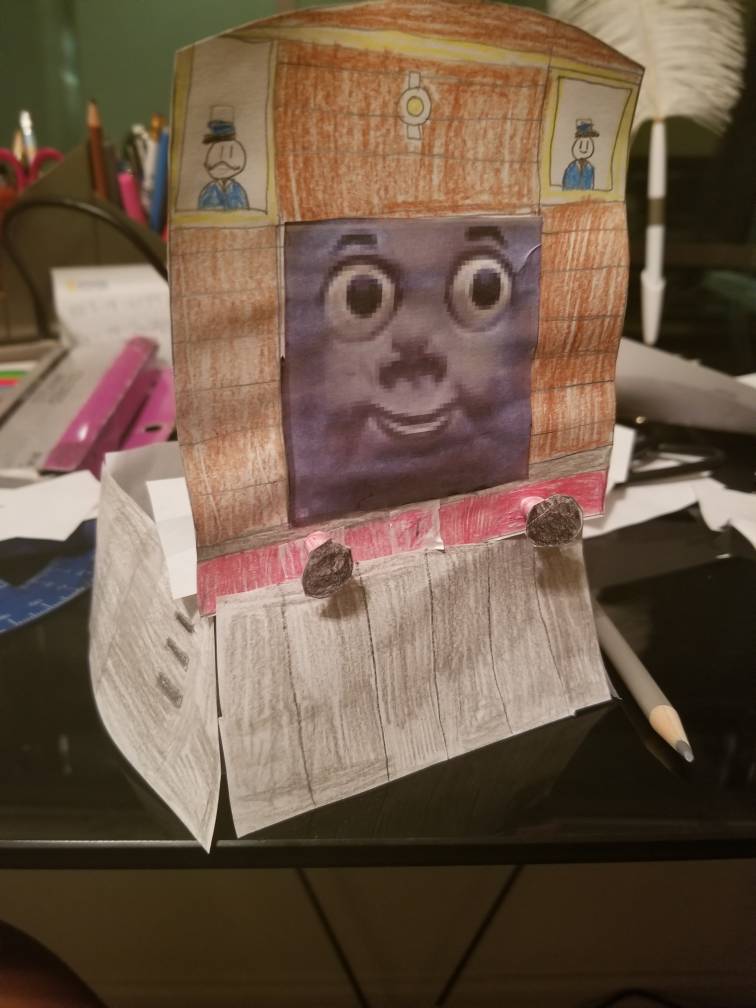 Paper Model Toby Papercraft toby: progress 2 by Thomasandbubblesfan on DeviantArt