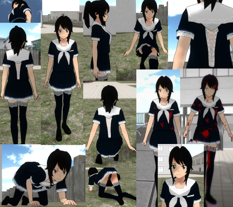 Yandere-Sim - Customized Uniform - Maid Style by the-generic-overlord on DeviantArt
