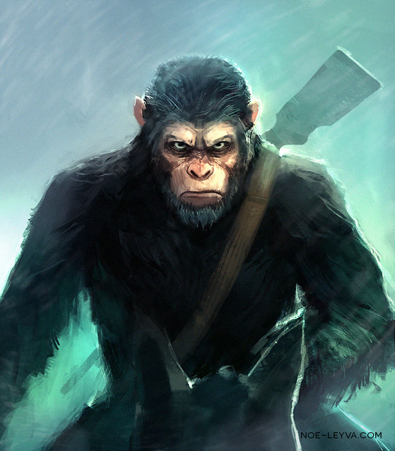 War for the of the Apes Caesar Fan Art by NoeLeyva on DeviantArt