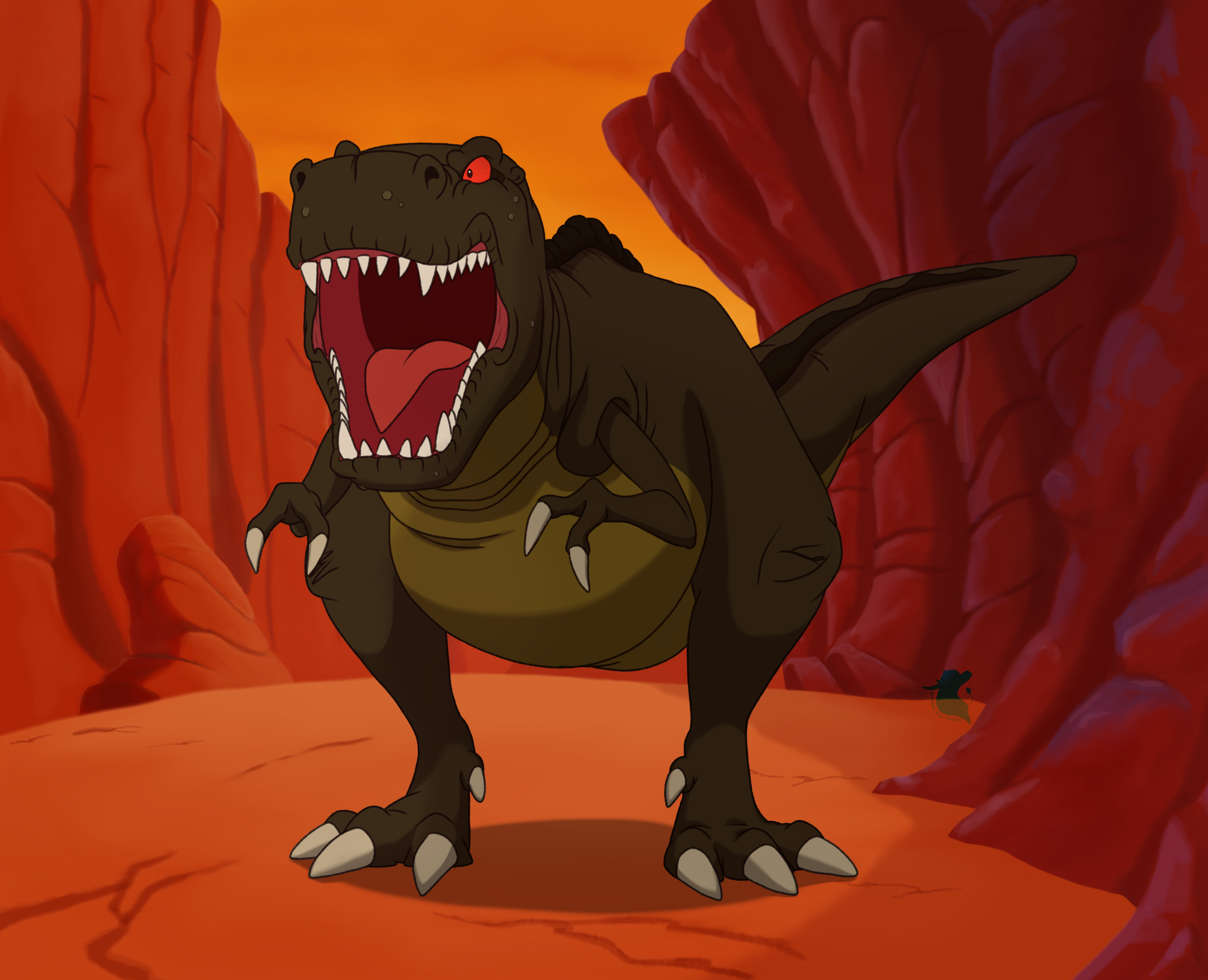Sharptooth Rocks Beware of Sharptooth! by DraigarFireCrystal on DeviantArt