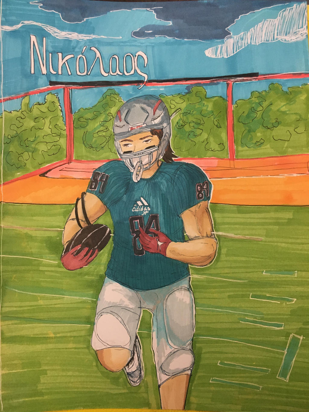 Football Deviantart Football by comicmischief97 on DeviantArt