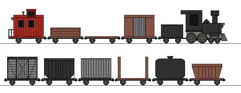 Mlp Train Engineer MLP Freight Train rolling stock by RailroadNutjob on DeviantArt